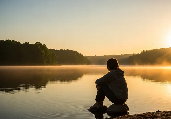 calm reflection for stress management