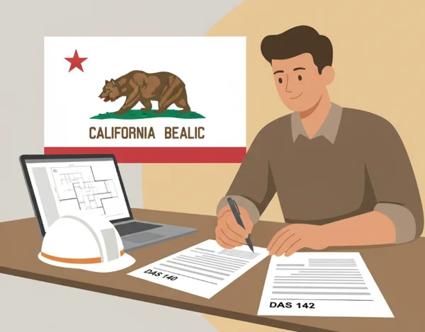 DAS form overview for California contractors