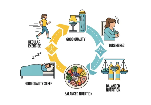 Healthy lifestyle elements for mental well-being